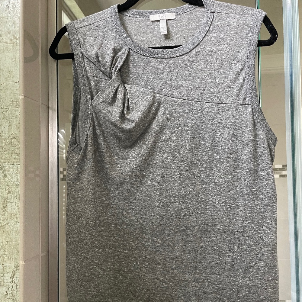 Joie Women's Hillhurst sleeveless shirt heather grey-sz medium